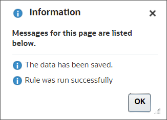 Information message